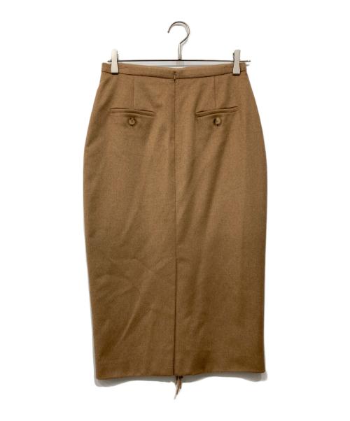 MaxMara（マックスマーラ）MaxMara (マックスマーラ) フリンジスカート ベージュ サイズ:40の古着・服飾アイテム