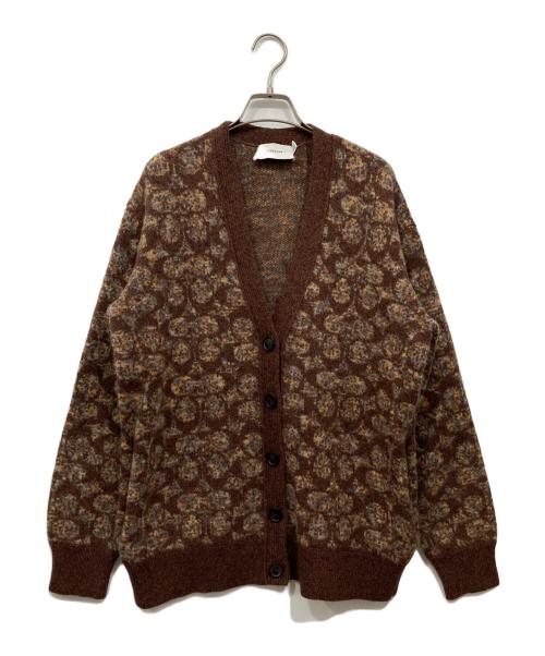 COACH（コーチ）COACH (コーチ) シグネチャー ニットカーディガン ブラウン サイズ:XSの古着・服飾アイテム
