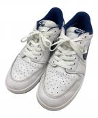 NIKEナイキ）の古着「Air Jordan 1 Low '85 "Metallic Blue"」｜ホワイト×ネイビー