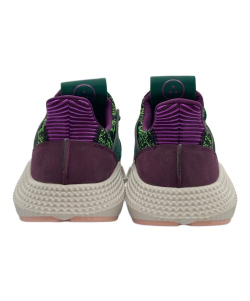 adidas（アディダス）adidas (アディダス) ローカットスニーカー パープル×グリーン サイズ:27.5㎝の古着・服飾アイテム