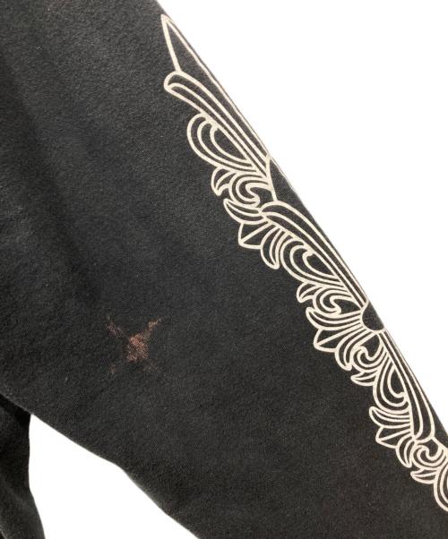 CHROME HEARTS（クロムハーツ）CHROME HEARTS (クロムハーツ) ホースシュー×フローラルクロス プルオーバーパーカー ブラック サイズ:XLの古着・服飾アイテム