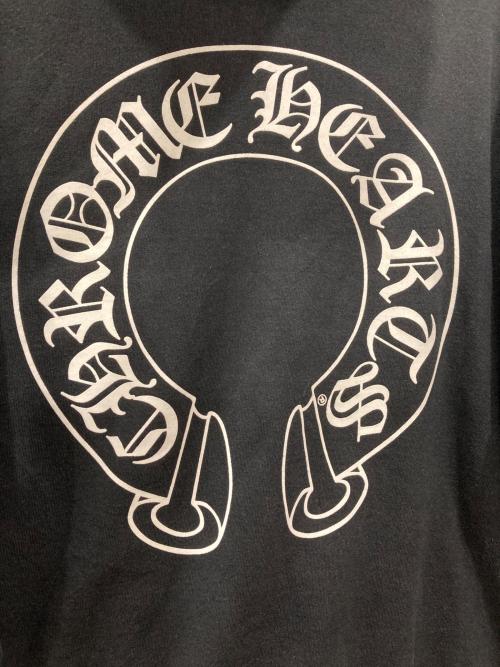 CHROME HEARTS（クロムハーツ）CHROME HEARTS (クロムハーツ) ホースシュー×フローラルクロス プルオーバーパーカー ブラック サイズ:XLの古着・服飾アイテム