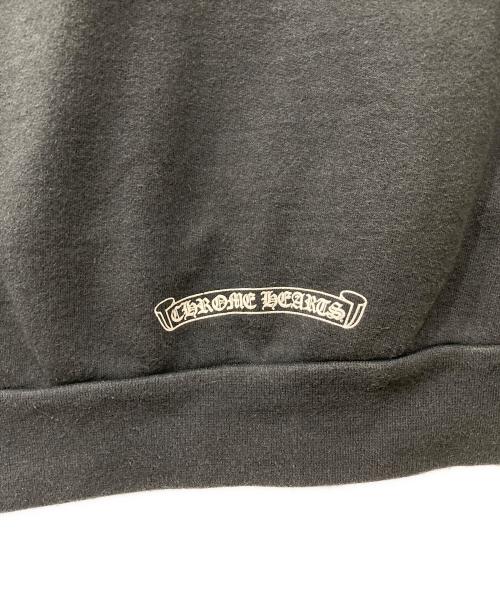 CHROME HEARTS（クロムハーツ）CHROME HEARTS (クロムハーツ) ホースシュー×フローラルクロス プルオーバーパーカー ブラック サイズ:XLの古着・服飾アイテム