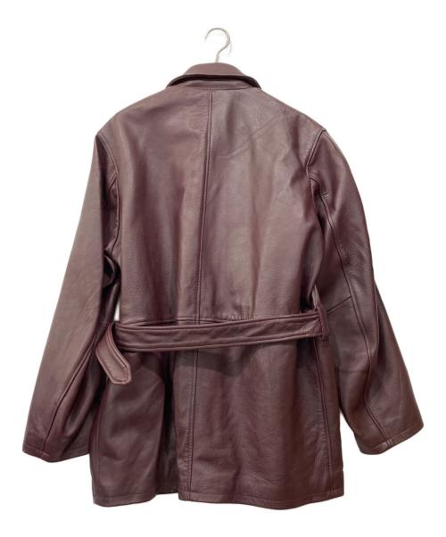 FOLL（フォル）FOLL (フォル) レザージャケット レッド サイズ:不明の古着・服飾アイテム