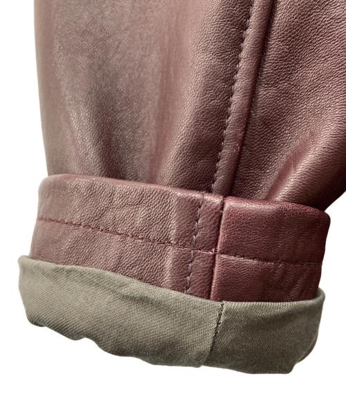 FOLL（フォル）FOLL (フォル) レザージャケット レッド サイズ:不明の古着・服飾アイテム