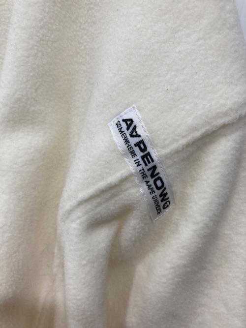 A BATHING APE（アベイシングエイプ）A BATHING APE (アベイシングエイプ) ノーカラーカーディガン ホワイト サイズ:Lの古着・服飾アイテム