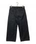 H BEAUTY&YOUTH (エイチ ビューティー&ユース) コットンウール ストレートパンツ ブラック サイズ:M：9000円
