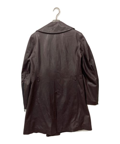 EMPORIO ARMANI（エンポリオ アルマーニ）EMPORIO ARMANI (エンポリオ アルマーニ) レザーコート ブラウン サイズ:38の古着・服飾アイテム
