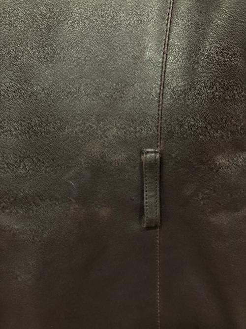 EMPORIO ARMANI（エンポリオ アルマーニ）EMPORIO ARMANI (エンポリオ アルマーニ) レザーコート ブラウン サイズ:38の古着・服飾アイテム