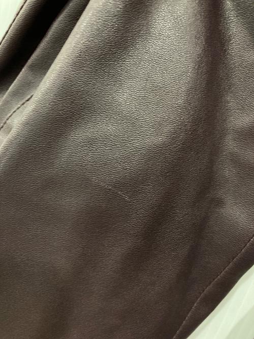 EMPORIO ARMANI（エンポリオ アルマーニ）EMPORIO ARMANI (エンポリオ アルマーニ) レザーコート ブラウン サイズ:38の古着・服飾アイテム