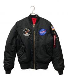 ALPHA INDUSTRIES（アルファインダストリーズ）の古着「フライトジャケット」｜ブラック