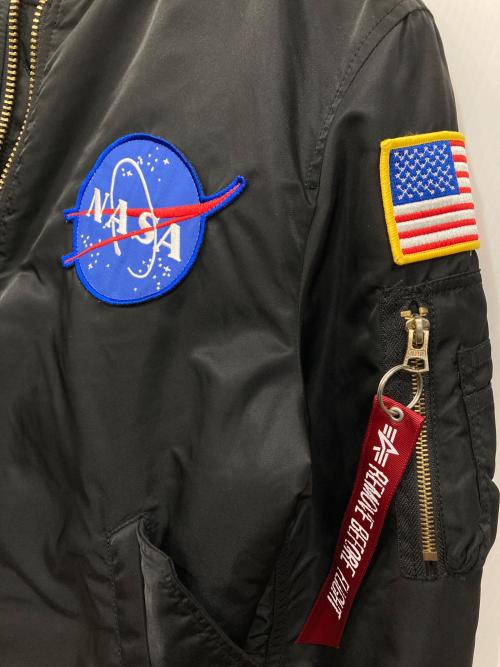 ALPHA INDUSTRIES（アルファインダストリーズ）ALPHA INDUSTRIES (アルファインダストリーズ) フライトジャケット ブラック サイズ:Lの古着・服飾アイテム