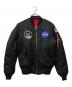 ALPHA INDUSTRIES（アルファインダストリーズ）の古着「フライトジャケット」｜ブラック