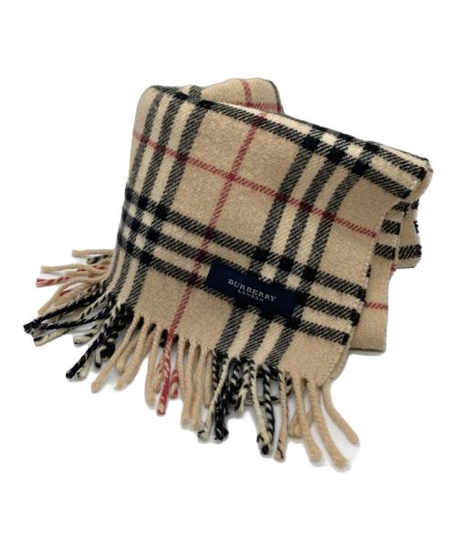 BURBERRY LONDON（バーバリーロンドン）BURBERRY LONDON (バーバリーロンドン) ウールマフラー ベージュの古着・服飾アイテム