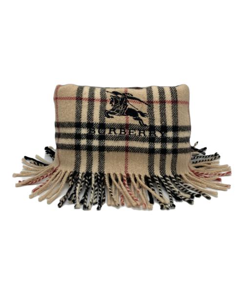 BURBERRY LONDON（バーバリーロンドン）BURBERRY LONDON (バーバリーロンドン) ウールマフラー ベージュの古着・服飾アイテム