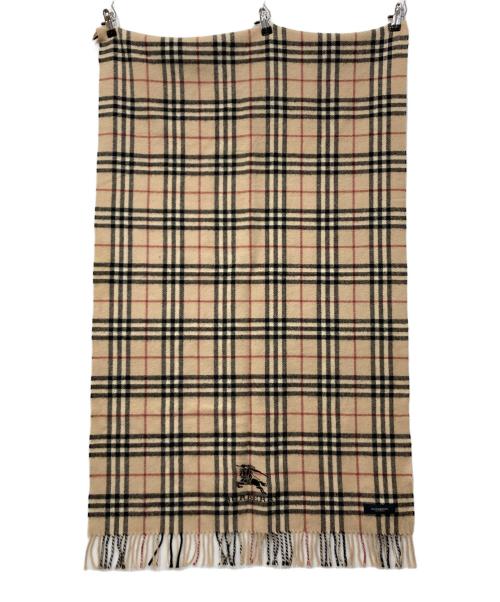 BURBERRY LONDON（バーバリーロンドン）BURBERRY LONDON (バーバリーロンドン) ウールマフラー ベージュの古着・服飾アイテム