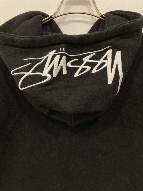 stussy（ステューシー）stussy (ステューシー) ロゴパーカー ブラック サイズ:Mの古着・服飾アイテム