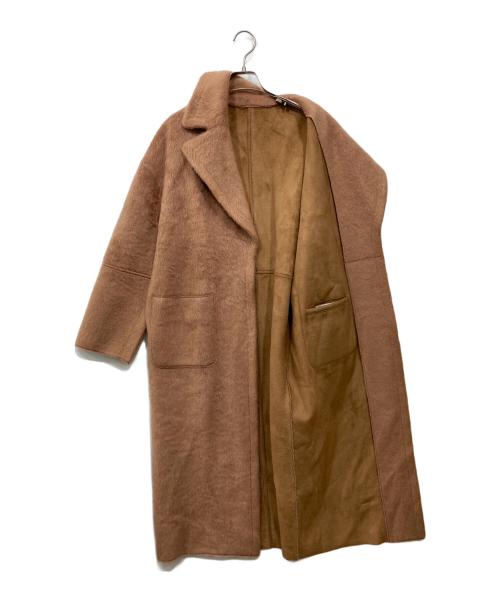 Ameri（アメリ）AMERI (アメリ) フェイクムートンコート ベージュ サイズ:Freeの古着・服飾アイテム