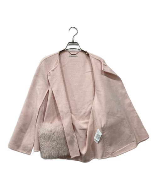 CELFORD（セルフォード）CELFORD (セルフォード) ファーポケットケープジャケット ピンク サイズ:Freeの古着・服飾アイテム