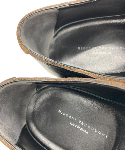HIROSHI TSUBOUCHI（ヒロシツボウチ）HIROSHI TSUBOUCHI (ヒロシツボウチ) プレーントゥシューズ ブラック サイズ:8.5の古着・服飾アイテム