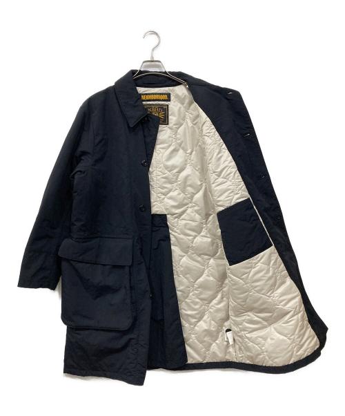 NEIGHBORHOOD（ネイバーフッド）NEIGHBORHOOD (ネイバーフッド) 中綿ステンカラコート ブラック サイズ:Mの古着・服飾アイテム