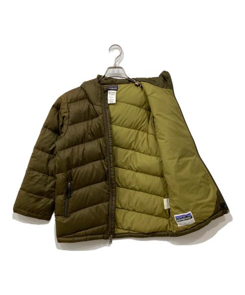 Patagonia（パタゴニア）Patagonia (パタゴニア) ボーイズ ダウン パーカ ブラウン サイズ:M(10)の古着・服飾アイテム