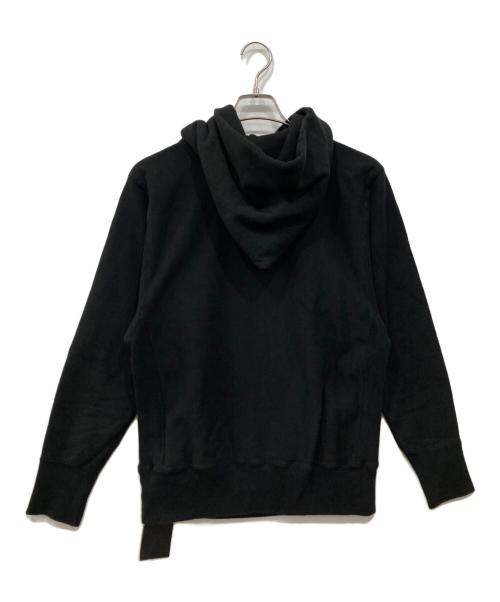 ATON（エイトン）ATON (エイトン) ガーメントダイ裏毛フーディー ブラック サイズ:S 未使用品の古着・服飾アイテム