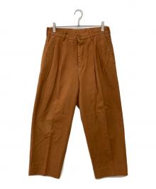MAATEE&SONS（マーティーアンドサンズ）の古着「俺のCHINO-PAN -強撚GABA GARMENT DYED-」｜ブラウン