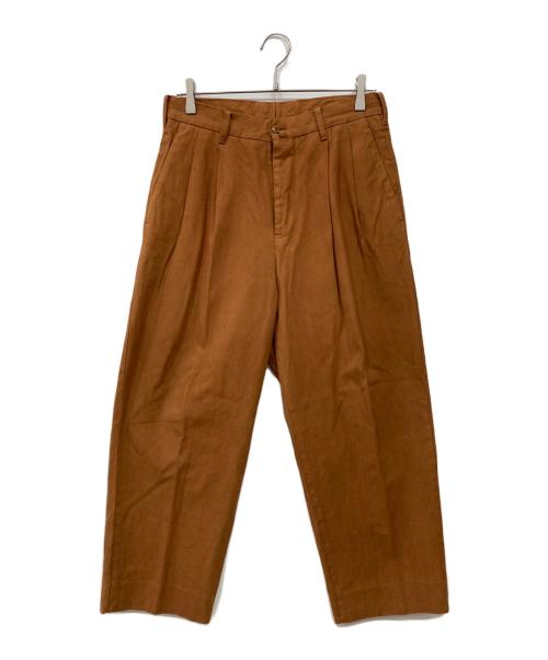 MAATEE&SONS（マーティーアンドサンズ）MAATEE&SONS (マーティーアンドサンズ) 俺のCHINO-PAN -強撚GABA GARMENT DYED- ブラウン サイズ:1の古着・服飾アイテム