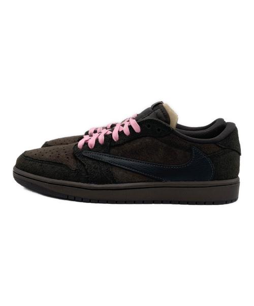 NIKE（ナイキ）NIKE (ナイキ) Travis Scott (トラヴィススコット) ローカットスニーカー ブラウン サイズ:27㎝の古着・服飾アイテム