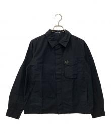 FRED PERRY（フレッドペリー）の古着「ポプリンオーバーシャツ」｜ネイビー