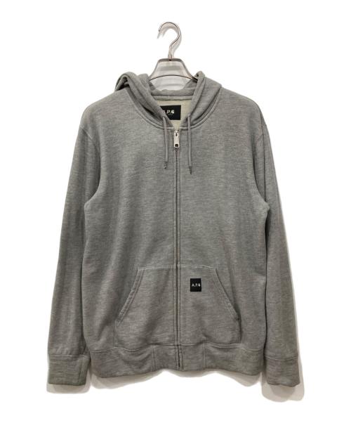 A.P.C.（アーペーセー）A.P.C. (アーペーセー) CarHartt (カーハート) ウールフーディー グレー サイズ:Mの古着・服飾アイテム