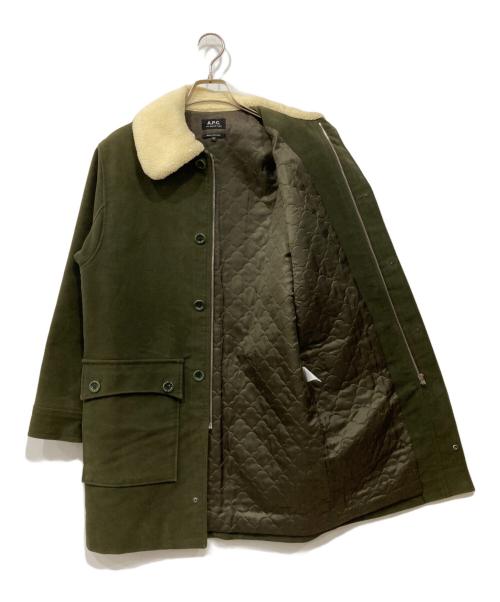 A.P.C.（アーペーセー）A.P.C. (アーペーセー) 襟ボアコート カーキ サイズ:34の古着・服飾アイテム