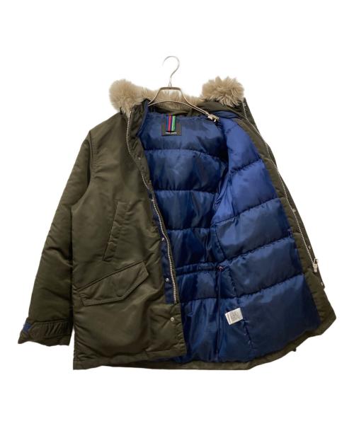 PS Paul Smith（ＰＳポールスミス）PS Paul Smith (ＰＳポールスミス) ダウンジャケット カーキ サイズ:Lの古着・服飾アイテム