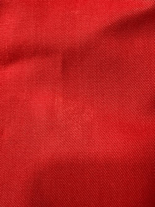 Yves Saint Laurent（イヴサンローラン）Yves Saint Laurent (イヴサンローラン) 金釦ノーカラージャケット レッド サイズ:36の古着・服飾アイテム
