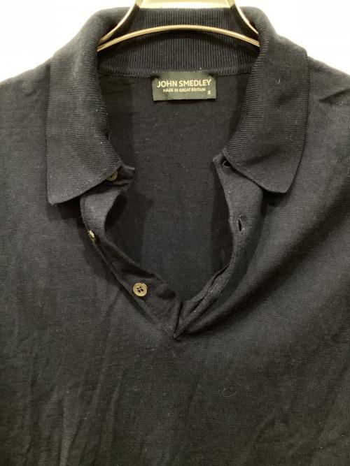 JOHN SMEDLEY（ジョンスメドレー）JOHN SMEDLEY (ジョンスメドレー) ニットポロシャツ ネイビー サイズ:Sの古着・服飾アイテム