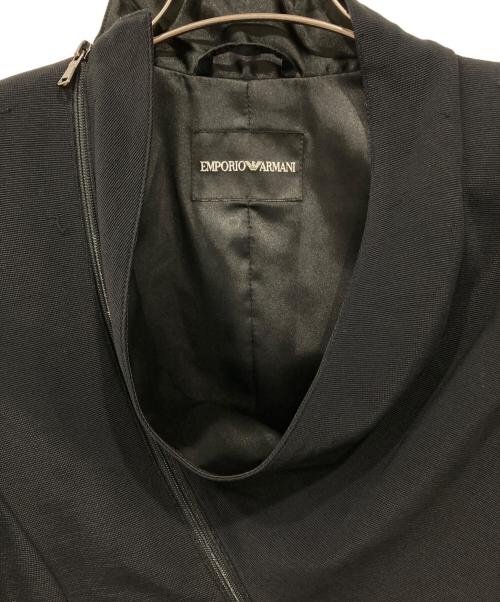 EMPORIO ARMANI（エンポリオ アルマーニ）EMPORIO ARMANI (エンポリオ アルマーニ) ノーカラージャケット ブラック サイズ:44の古着・服飾アイテム