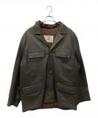 cotton beltコットンベルト）の古着「レザージャケット」｜ブラウン