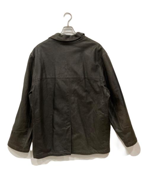cotton belt（コットンベルト）COTTON BELT (コットンベルト) レザージャケット ブラウン サイズ:XLの古着・服飾アイテム