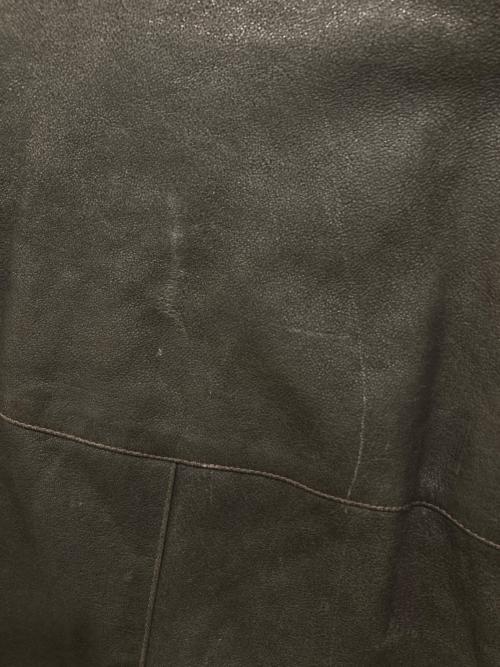 cotton belt（コットンベルト）COTTON BELT (コットンベルト) レザージャケット ブラウン サイズ:XLの古着・服飾アイテム
