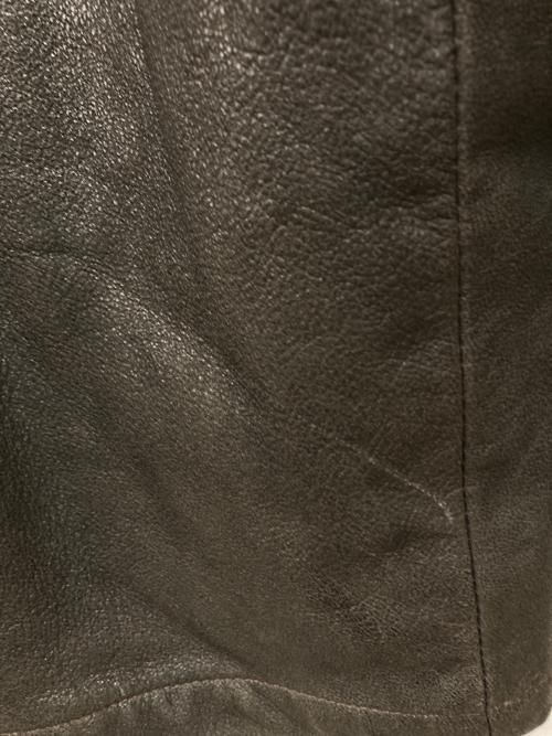 cotton belt（コットンベルト）COTTON BELT (コットンベルト) レザージャケット ブラウン サイズ:XLの古着・服飾アイテム