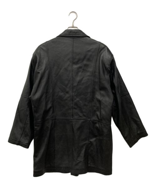 MONTPARNO（モンパルナス）MONTPARNO (モンパルナス) シープスキンコート ブラック サイズ:Lの古着・服飾アイテム