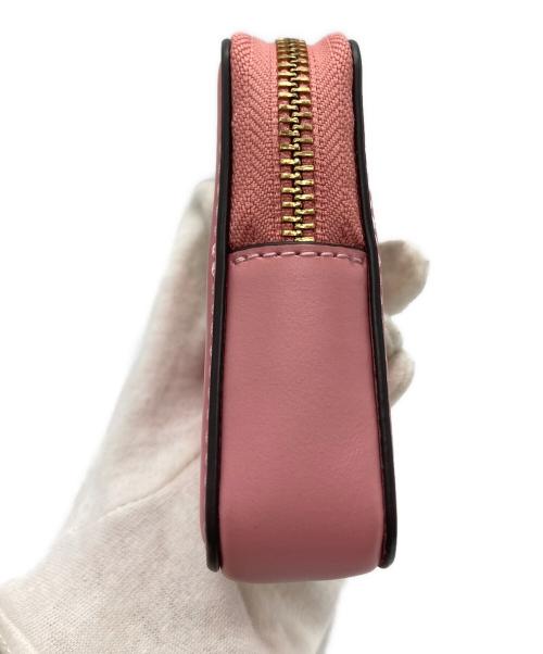 COACH（コーチ）COACH (コーチ) チェーン付き スクエア コインケース ピンクの古着・服飾アイテム