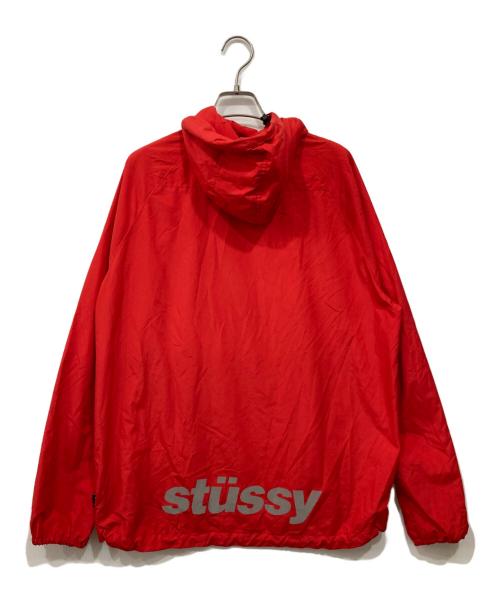 stussy（ステューシー）stussy (ステューシー) フーデッドジャケット レッド サイズ:Mの古着・服飾アイテム