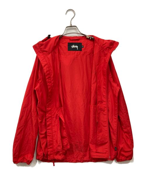 stussy（ステューシー）stussy (ステューシー) フーデッドジャケット レッド サイズ:Mの古着・服飾アイテム