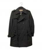 BURBERRY BLACK LABELバーバリーブラックレーベル）の古着「ノバチェックトレンチコート」｜ブラック