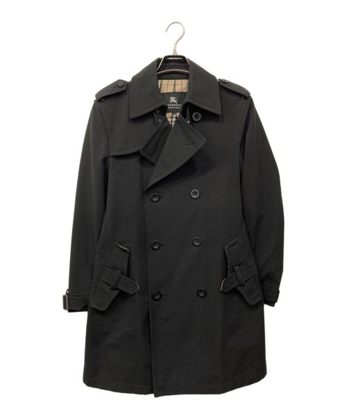 BURBERRY BLACK LABEL（バーバリーブラックレーベル）BURBERRY BLACK LABEL (バーバリーブラックレーベル) ノバチェックトレンチコート ブラック サイズ:Mの古着・服飾アイテム