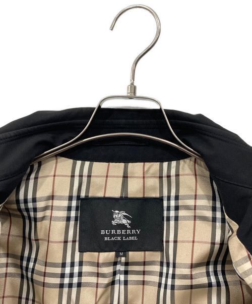 BURBERRY BLACK LABEL（バーバリーブラックレーベル）BURBERRY BLACK LABEL (バーバリーブラックレーベル) ノバチェックトレンチコート ブラック サイズ:Mの古着・服飾アイテム