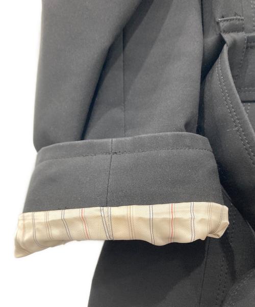 BURBERRY BLACK LABEL（バーバリーブラックレーベル）BURBERRY BLACK LABEL (バーバリーブラックレーベル) ノバチェックトレンチコート ブラック サイズ:Mの古着・服飾アイテム