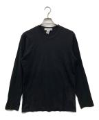 COMME des GARCONS SHIRTコムデギャルソンシャツ）の古着「ロングスリーブカットソー」｜ブラック